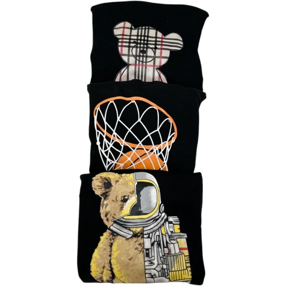 Sweatshirt Bundle Kids 18-24M Black Bear Astronaut Basketball Good